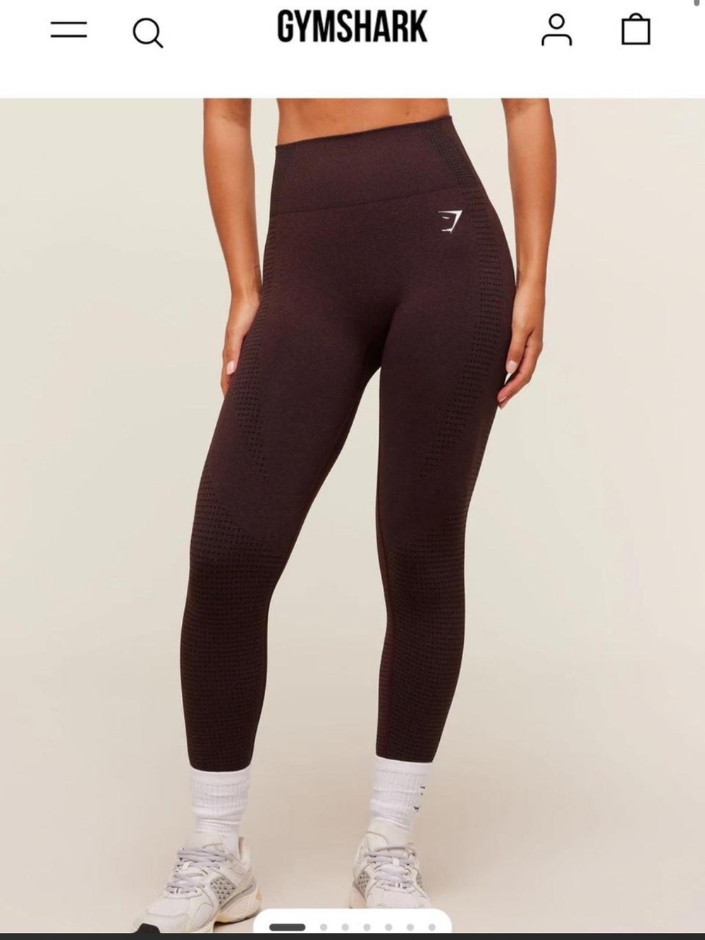 Gymshark Women’s High-Waist Seamless Leggings in Dark Brown